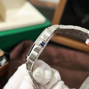 Đồng Hồ Cartier Chế Tác Santos Mặt Dương Xưởng BV Tặng Dây Da 40mm (4)