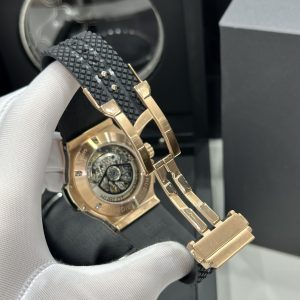 Đồng Hồ Hublot Chế Tác Big Bang Chronograph King Gold Đính Đá Nam 44mm (1)