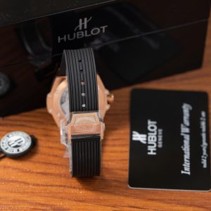 Đồng Hồ Hublot Chế Tác Big Bang King Gold Đính Đá Dây Cao Su 39mm (1)