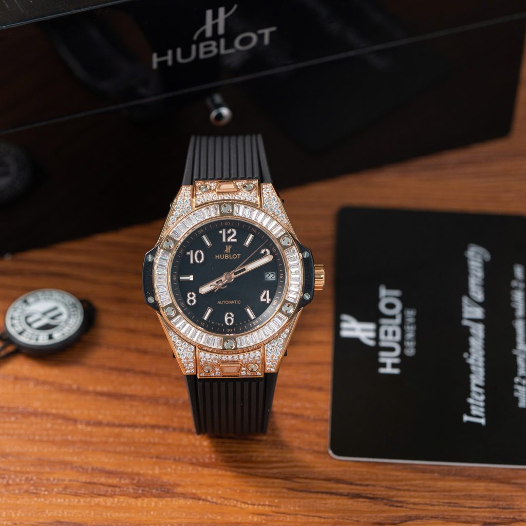 Đồng Hồ Hublot Chế Tác Big Bang King Gold Đính Full Đá 39mm (3)