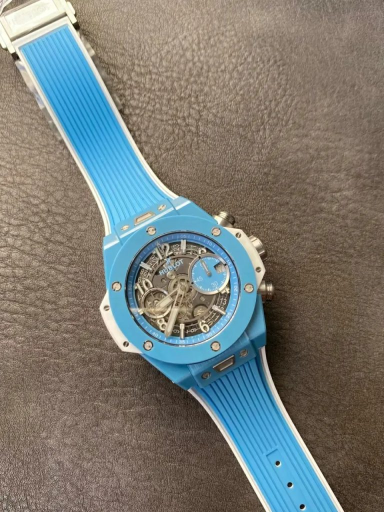Đồng Hồ Hublot Chế Tác Big Bang Unico Dây One Click Xưởng BBF Sky Blue