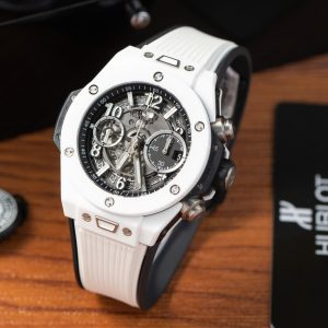 Đồng Hồ Hublot Chế Tác Big Bang Unico Gốm Trắng Xưởng BBF 42mm (5)