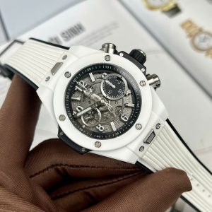 Đồng Hồ Hublot Chế Tác Big Bang Unico Gốm Trắng Xưởng BBF Cao Cấp Nhất (2)