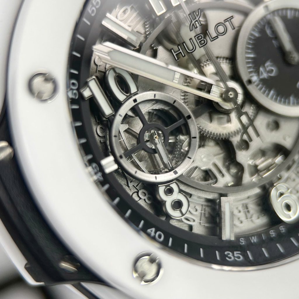 Đồng Hồ Hublot Chế Tác Big Bang Unico Gốm Trắng Xưởng BBF Cao Cấp Nhất (2)