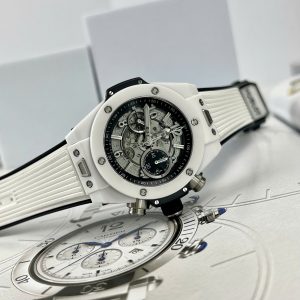 Đồng Hồ Hublot Chế Tác Big Bang Unico Gốm Trắng Xưởng BBF Cao Cấp Nhất (2)