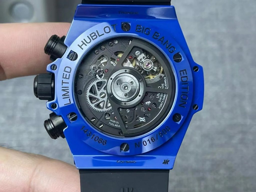 Đồng Hồ Hublot Chế Tác Big Bang Unico Gốm Xanh Xưởng BBF (1)