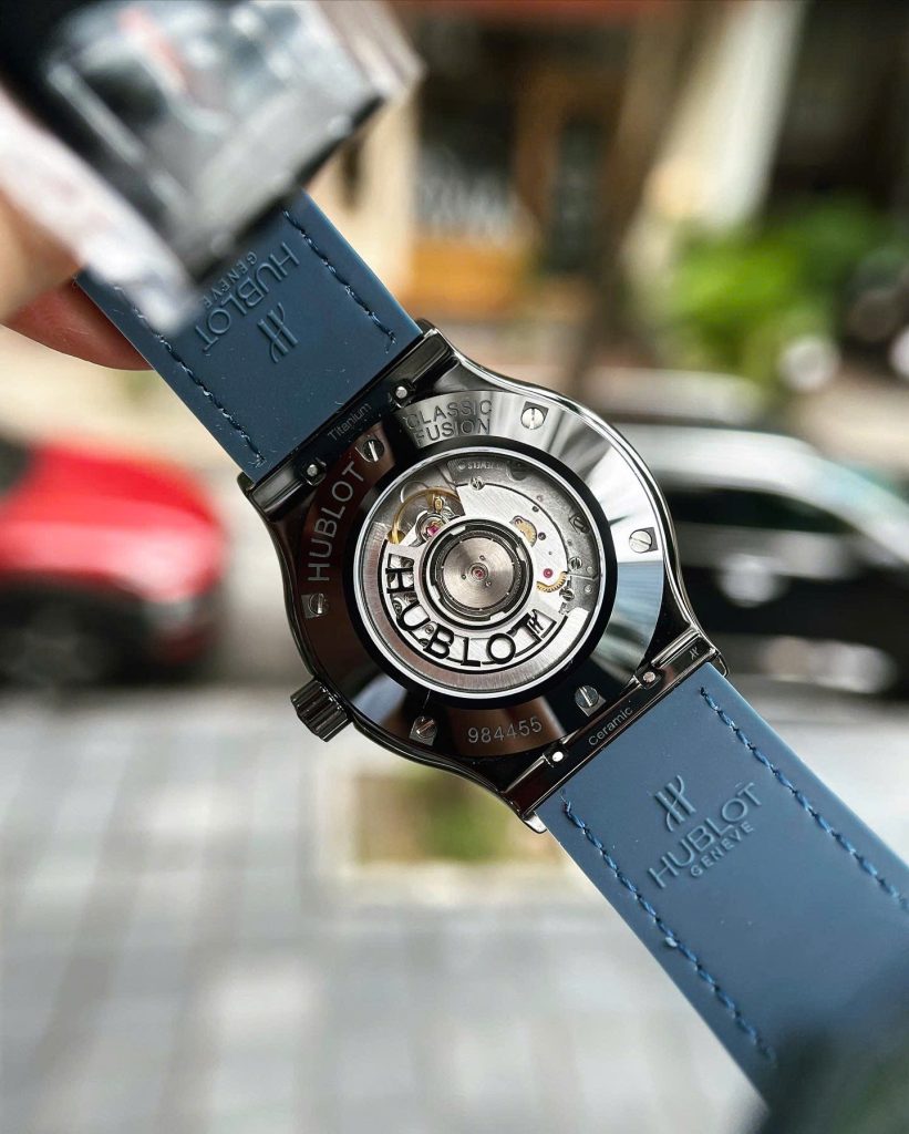 Đồng Hồ Hublot Chế Tác Vỏ Gốm Đen Màu Xanh Than Xưởng JJZ 42mm (1)