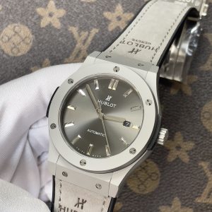 Đồng Hồ Hublot Fake Máy Nhật Miyota 8215 ZF Màu Xám Lông Chuột 42mm