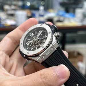 Đồng Hồ Hublot Replica Big Bang Unico Titanium Màu Đen Xưởng BBF (1)