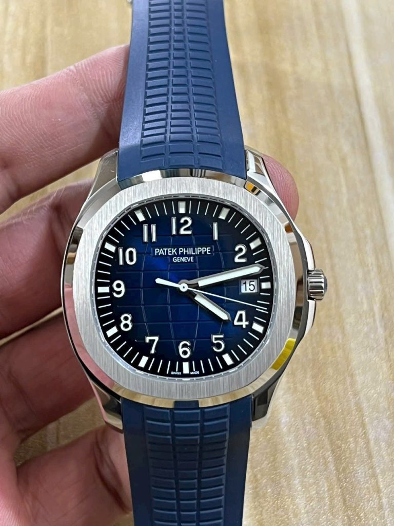 Đồng Hồ Patek Philippe Chế Tác Aquanaut 5168G Màu Xanh Dương Xưởng 3K 42mm (9)
