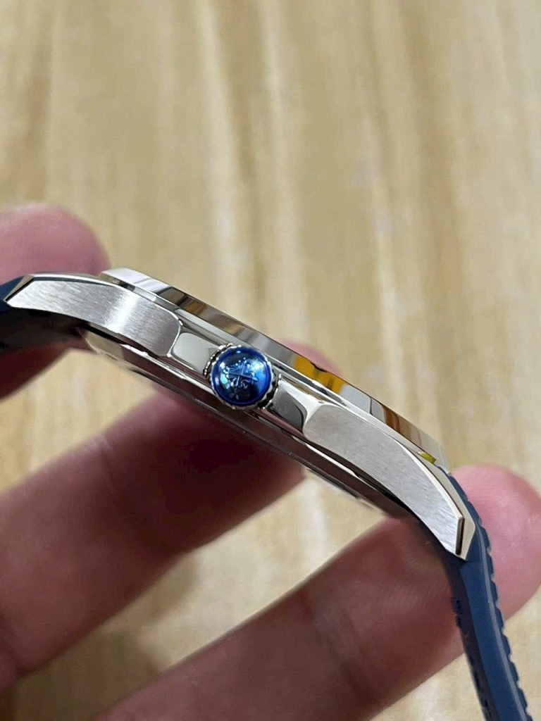 Đồng Hồ Patek Philippe Chế Tác Aquanaut 5168G Màu Xanh Dương Xưởng 3K 42mm (9)