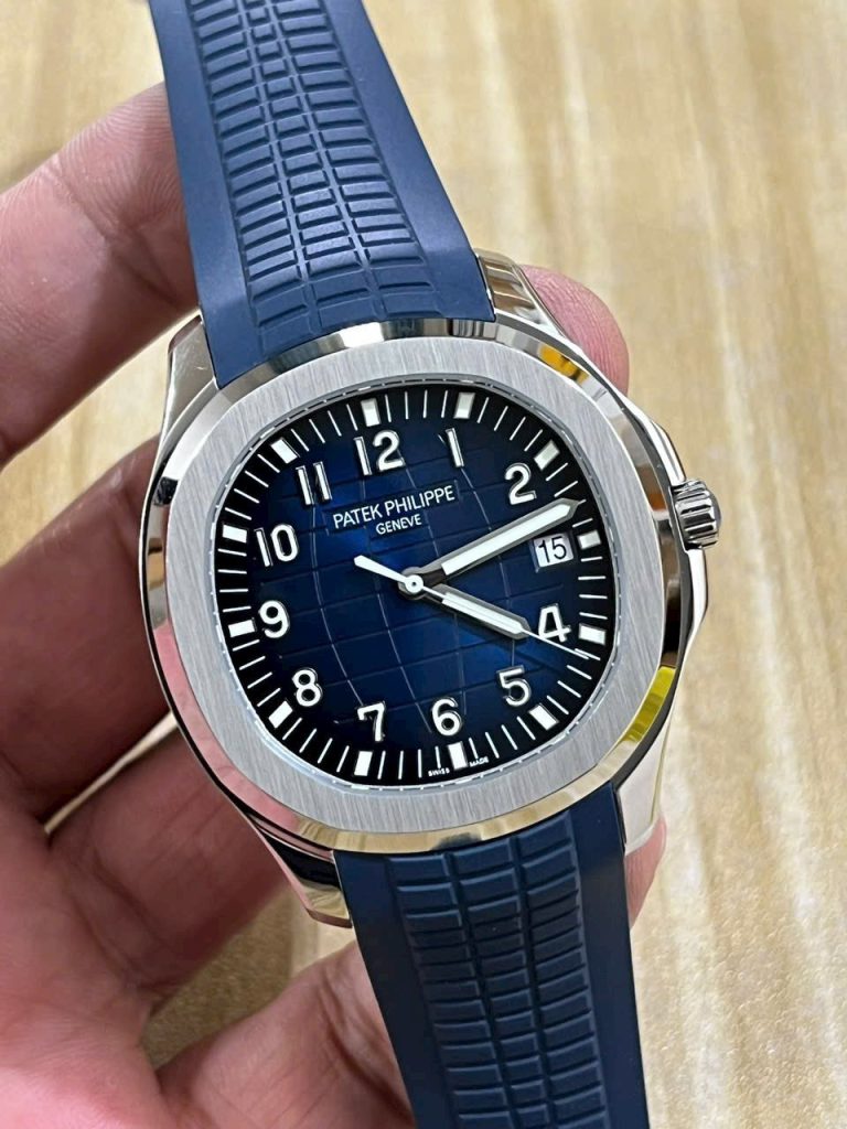 Đồng Hồ Patek Philippe Chế Tác Aquanaut 5168G Màu Xanh Dương Xưởng 3K 42mm (9)