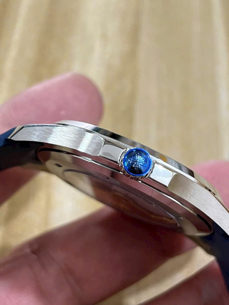 Đồng Hồ Patek Philippe Chế Tác Aquanaut 5168G Màu Xanh Dương Xưởng 3K 42mm (9)