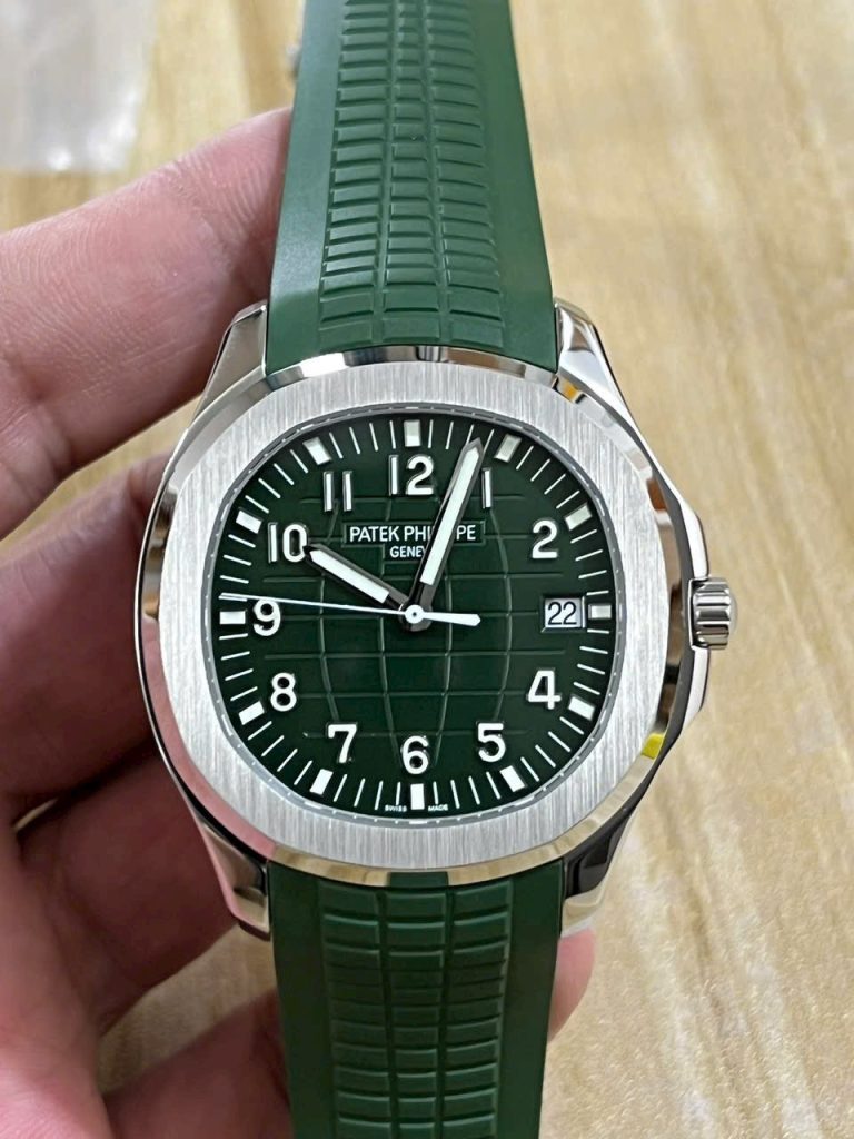 Đồng Hồ Patek Philippe Chế Tác Aquanaut 5168G Màu Xanh Lá Xưởng 3K 42mm (9)