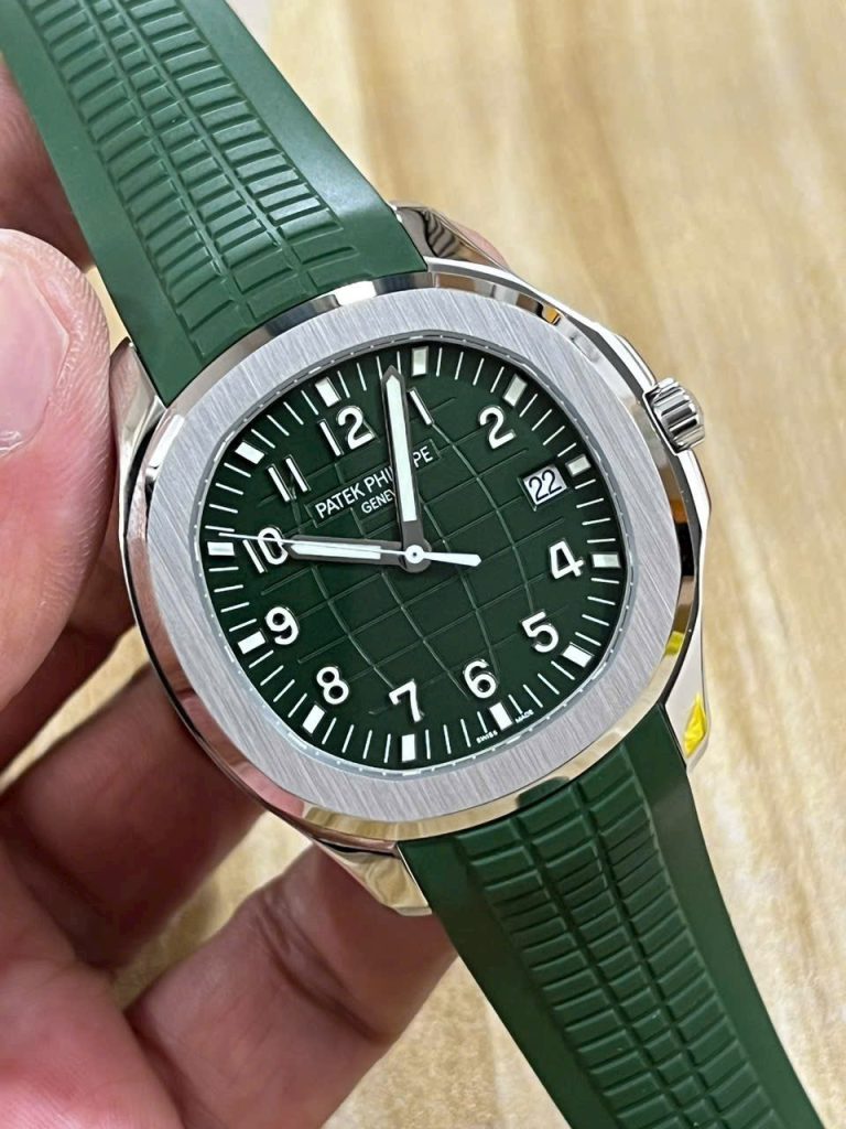 Đồng Hồ Patek Philippe Chế Tác Aquanaut 5168G Màu Xanh Lá Xưởng 3K 42mm (9)