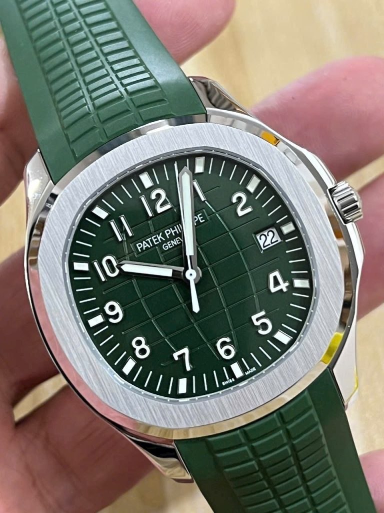 Đồng Hồ Patek Philippe Chế Tác Aquanaut 5168G Màu Xanh Lá Xưởng 3K 42mm (9)