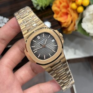 Đồng Hồ Patek Philippe Chế Tác Nautilus 5711 Màu Vàng Hồng Xưởng 3K (2)