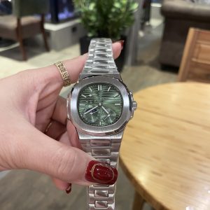 Đồng Hồ Patek Philippe Fake Máy Nhật Nautilus 5712 Mặt Xanh Lá Cây 40mm (7)
