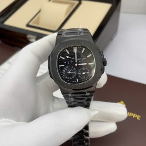 Đồng Hồ Patek Philippe Fake Máy Nhật Nautilus 5712 Màu Đen 40mm (10)