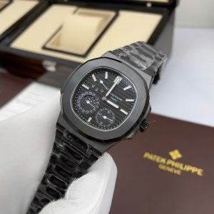 Đồng Hồ Patek Philippe Fake Máy Nhật Nautilus 5712 Màu Đen 40mm (10)