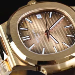 Đồng Hồ Patek Philippe Nautilus 5711 Bọc Vàng 18K Mặt Số Chocolate Xưởng 3K 40mm (11)