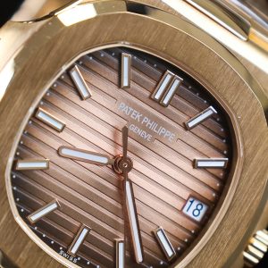 Đồng Hồ Patek Philippe Nautilus 5711 Bọc Vàng 18K Mặt Số Chocolate Xưởng 3K 40mm (11)