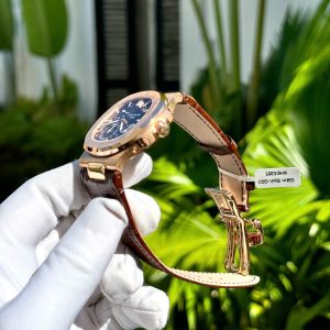 Đồng Hồ Patek Philippe Nautilus 5712R Phủ Vàng 18K Dây Da Xưởng GR 40mm (1)