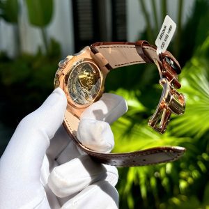 Đồng Hồ Patek Philippe Nautilus 5712R Phủ Vàng 18K Dây Da Xưởng GR 40mm (1)