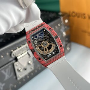 Đồng Hồ Richard Mille Chế Tác RM07 Nữ Dây Cao Su Màu Trắng 32x46mm (7)