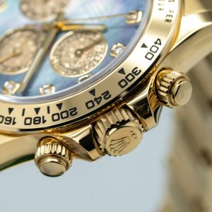 Đồng Hồ Rolex Chế Tác Mặt Xà Cừ Cọc Số Moissanite Xưởng Clean Daytona 116508 40mm (7)