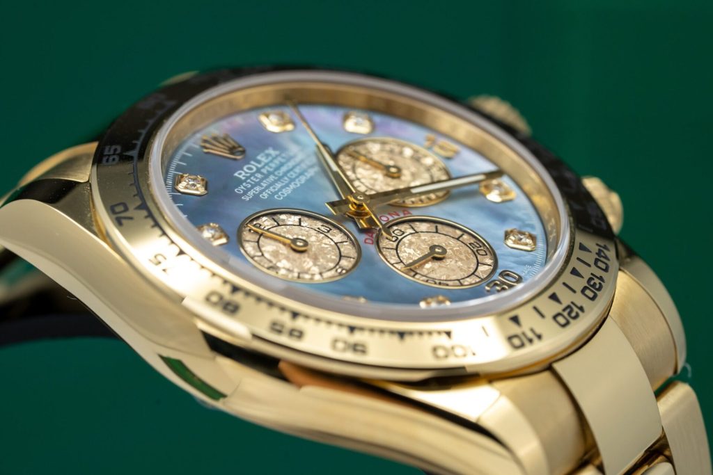 Đồng Hồ Rolex Chế Tác Mặt Xà Cừ Cọc Số Moissanite Xưởng Clean Daytona 116508 40mm (7)