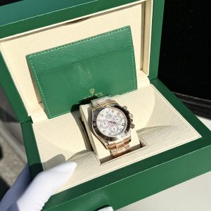 Đồng Hồ Rolex Daytona Chế Tác Mặt Khảm Trai Tự Nhiên Cọc Số Moissanite 40mm (1)