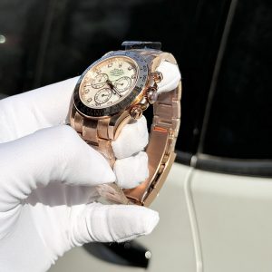 Đồng Hồ Rolex Daytona Chế Tác Mặt Khảm Trai Tự Nhiên Cọc Số Moissanite 40mm (1)