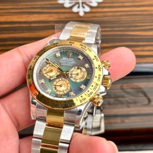 Đồng Hồ Rolex Daytona Chế Tác Mặt Số Vân Vỏ Ốc Cọc Số Moissanite Xưởng BT (6)