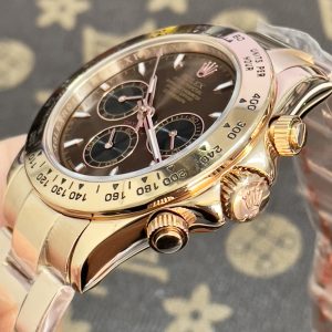 Đồng Hồ Rolex Fake Máy Nhật Cosmograph Daytona Chocolate Dial 40mm (3)