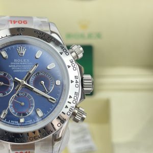 Đồng Hồ Rolex Fake Máy Nhật Cosmograph Daytona Mặt Xanh Blue 40mm (8)