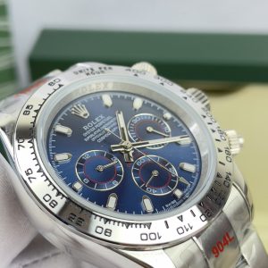Đồng Hồ Rolex Fake Máy Nhật Cosmograph Daytona Mặt Xanh Blue 40mm (8)