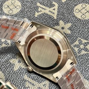 Đồng Hồ Rolex Fake Máy Nhật Day-Date Chocolate Cọc Ruby Đỏ 36-41mm (5)