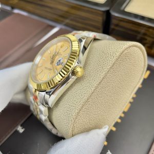 Đồng Hồ Rolex Fake Máy Nhật Demi Gold DateJust 31-36-41mm (9)