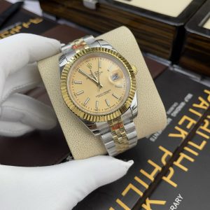 Đồng Hồ Rolex Fake Máy Nhật Demi Gold DateJust 31-36-41mm (9)