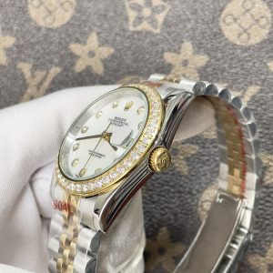 Đồng Hồ Rolex Fake Máy Nhật Giá 2 Triệu Đính Đá DateJust 41mm (6)