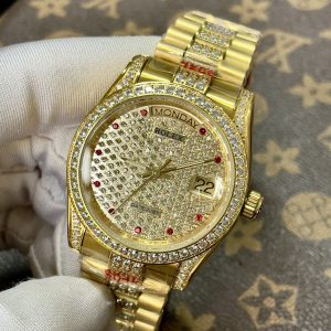 Đồng Hồ Rolex Máy Cơ Nhật Đính Đá Máy Cơ Nam Day-Date 40mm (8)