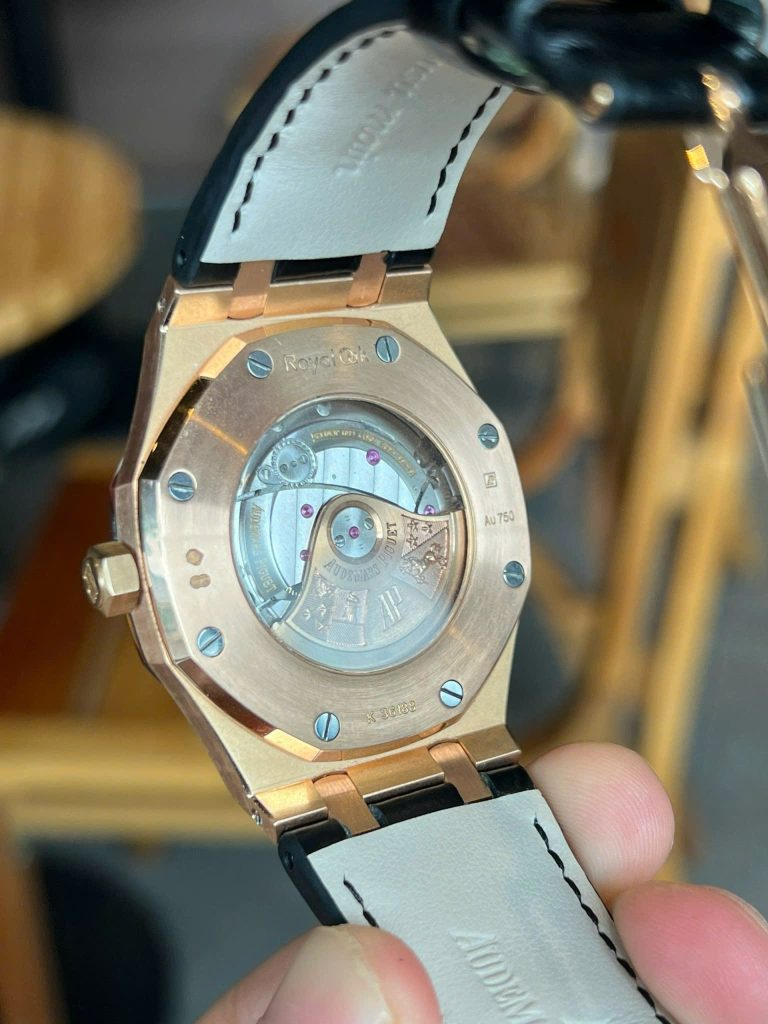 Đồng Hồ Audemars Piguet Chế Tác Vàng Hồng Nguyên Khối 18K 41mm (7)