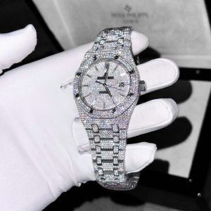 Đồng Hồ Audemars Piguet Đính Full Đá Moissanite Hong Kong Chế Tác 41mm (4)