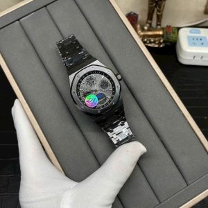 Đồng Hồ Audemars Piguet Rep 11 Royal Oak Black Ceramic 26579CE Xưởng APS 41mm (9)