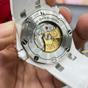 Đồng Hồ Audemars Piguet Rep 11 Royal Oak Offshore Gốm Trắng Xưởng IP 42mm (8)
