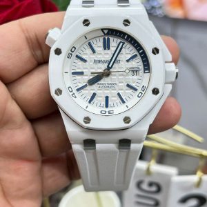 Đồng Hồ Audemars Piguet Rep 11 Royal Oak Offshore Gốm Trắng Xưởng IP 42mm (8)