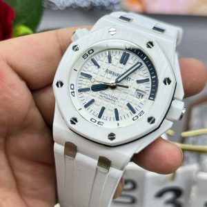 Đồng Hồ Audemars Piguet Rep 11 Royal Oak Offshore Gốm Trắng Xưởng IP 42mm (8)