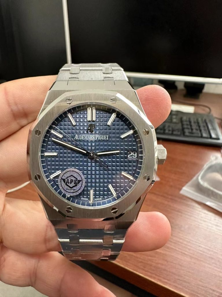 Đồng Hồ Audemars Piguet Royal Oak 15500ST Rep 11 Mặt Xanh Xưởng APS 41mm (6)