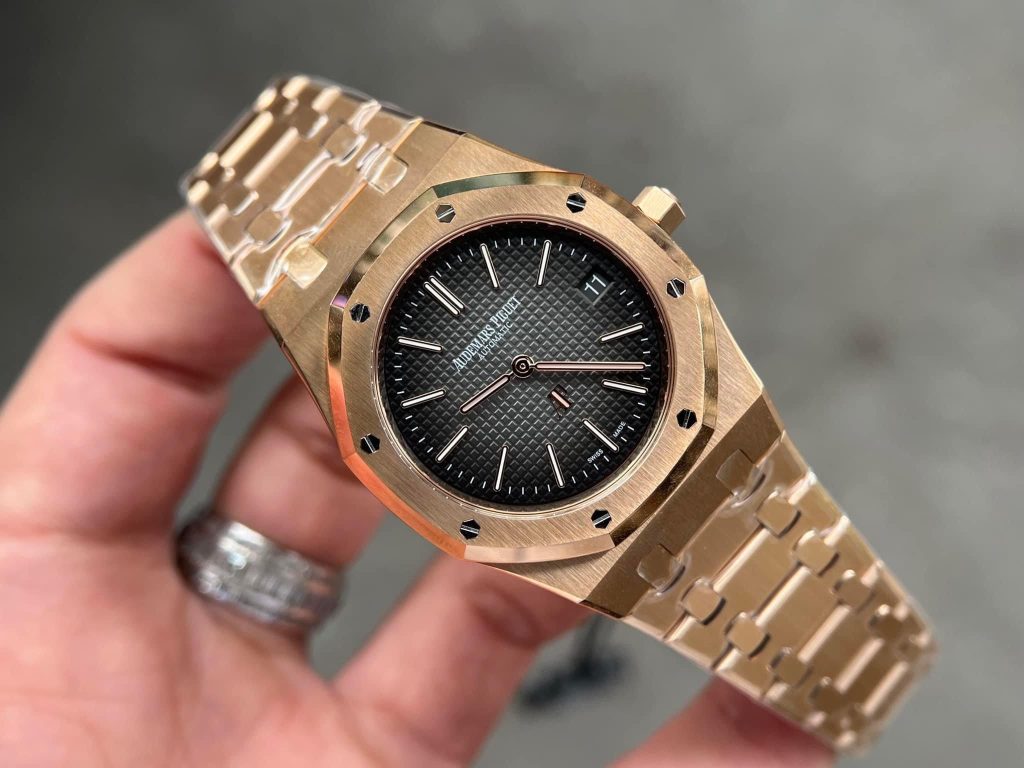 Đồng Hồ Audemars Piguet Royal Oak 16202OR Jumbo Rep 11 Xưởng ZF 39mm (6)